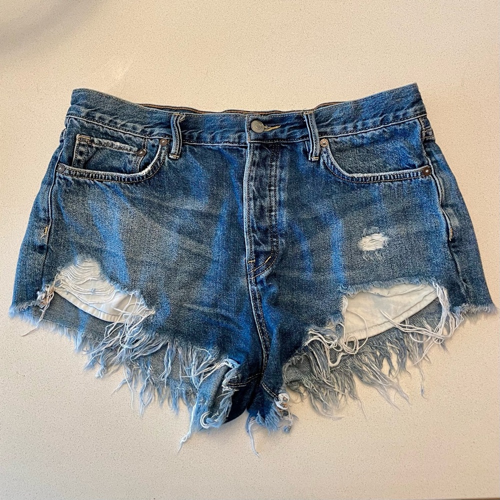 We the Free cutoff denim shorts